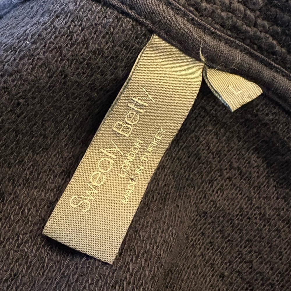 Sweaty Betty Navy Boucle Full Zip High Neck Restful Jacket Size 12 Pocket - Picture 4 of 5